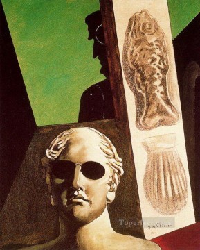 Giorgio de Chirico Painting - portrait of guillaume apollinaire 1914 Giorgio de Chirico Metaphysical surrealism